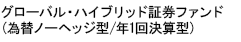 グローバル・ハイブリッド証券ファンド(為替ノーヘッジ型/年1回決算型)