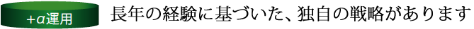 長年の経験に基づいた、独自の戦略があります